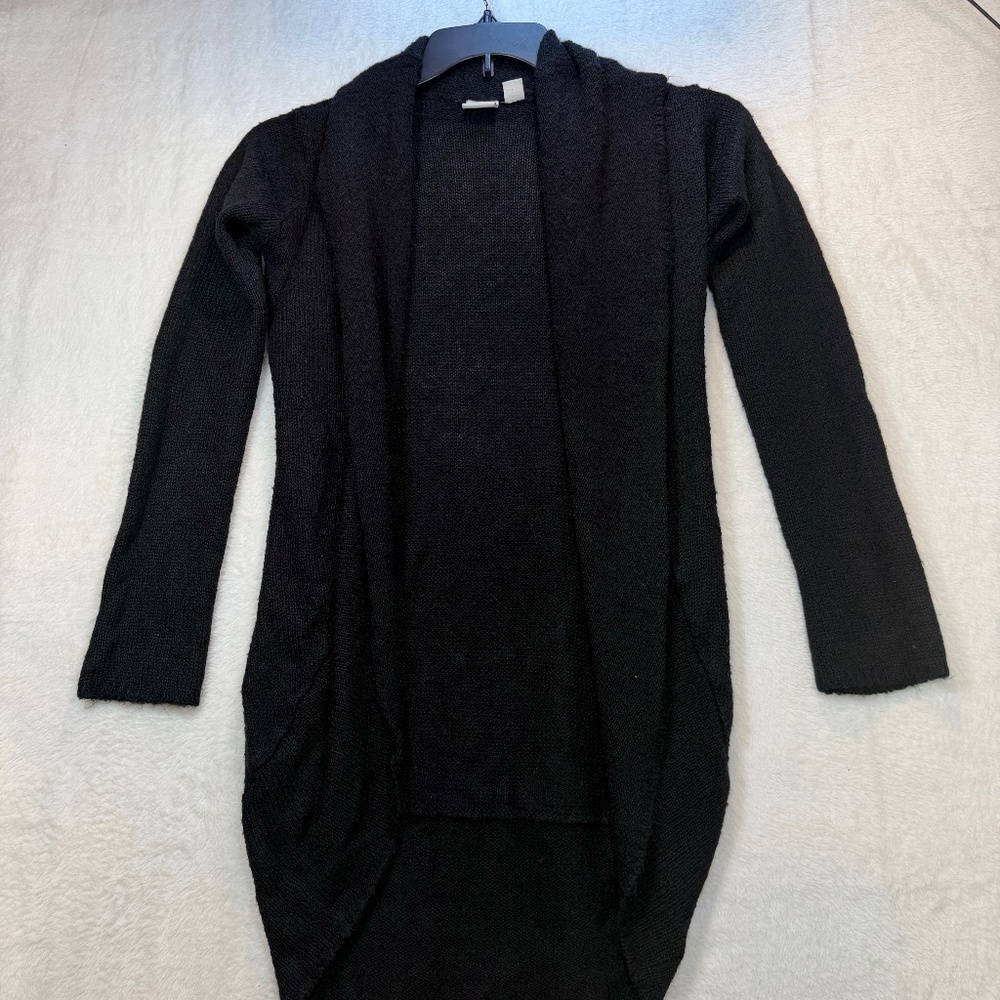 Suzy Shier Cardigan Womens Size Medium Black Open Cottagecore Casual Y2K - Picture 9 of 9